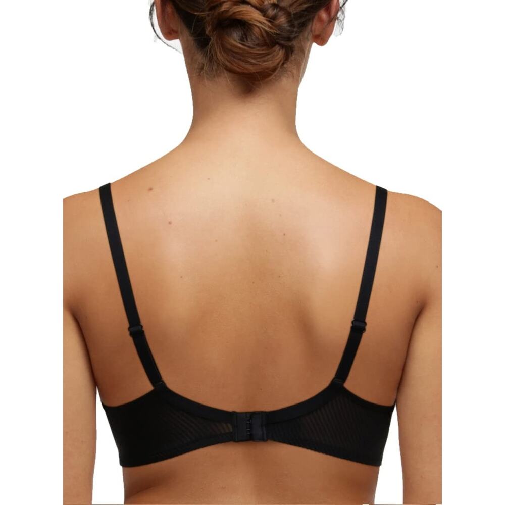 Passionata by Chantelle Nais Plunge T-Shirt Lightly Moulded Bra Black Size 32DD - Picture 2 of 4